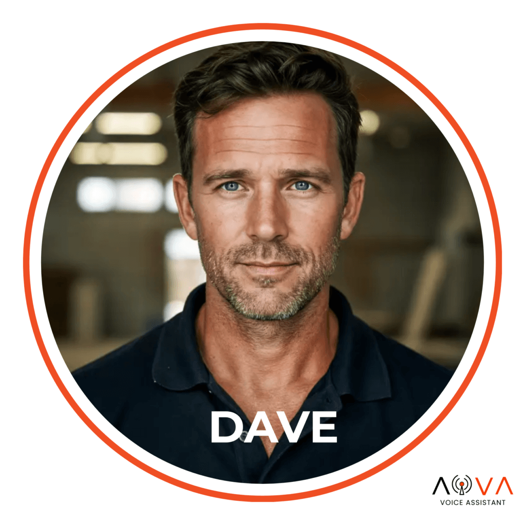 Dave is a direct, efficient AI voice agent ideal for law firms, consultants, and businesses requiring clear and concise communication.