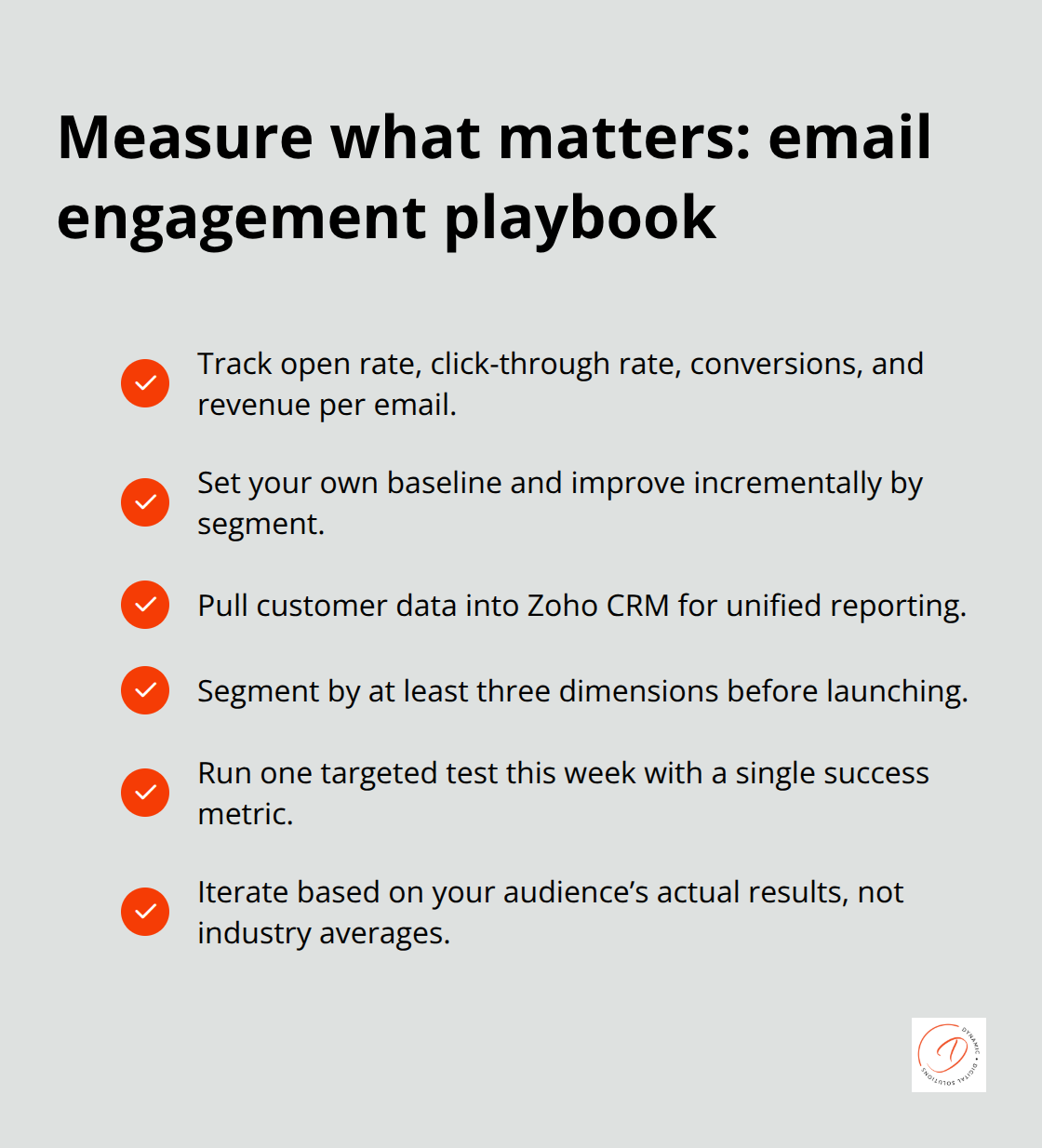 Core metrics and actions to improve email performance - Customer engagement with Zoho