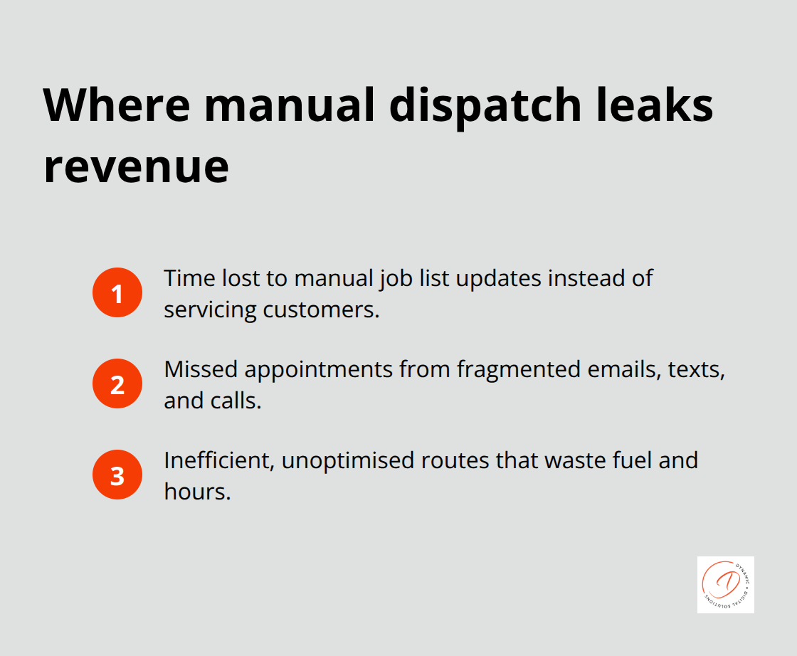 Three common revenue drains from manual scheduling in Australian field services