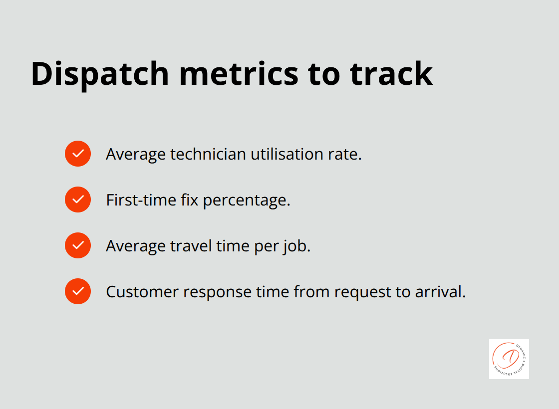Checklist of key field service KPIs for Australian teams - dispatch