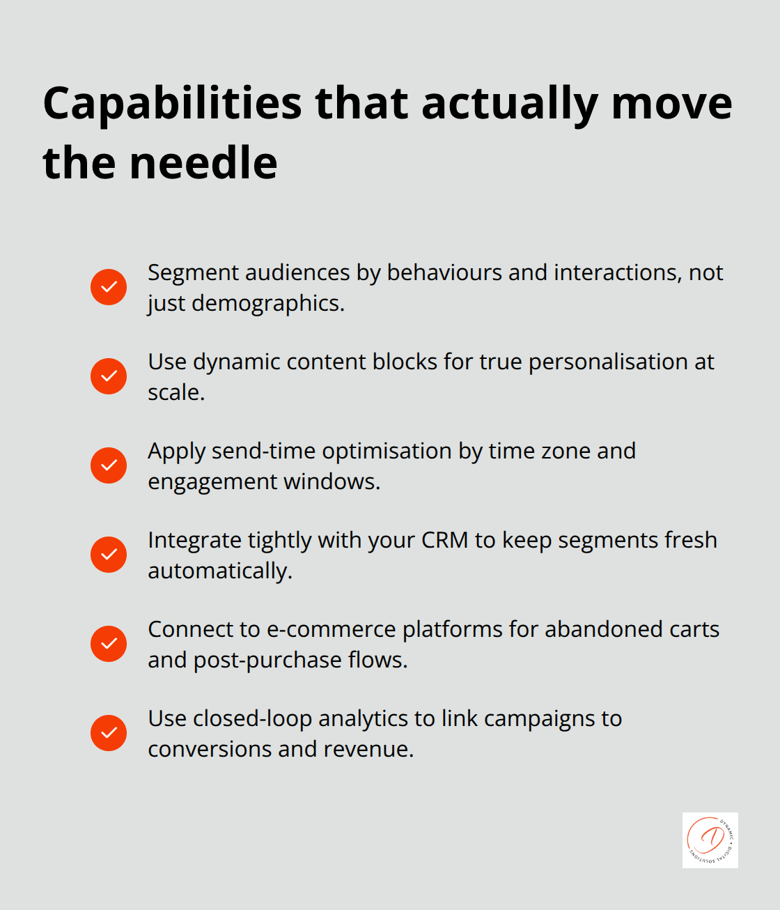 Checklist of essential email automation capabilities for Australian businesses - email automation tools