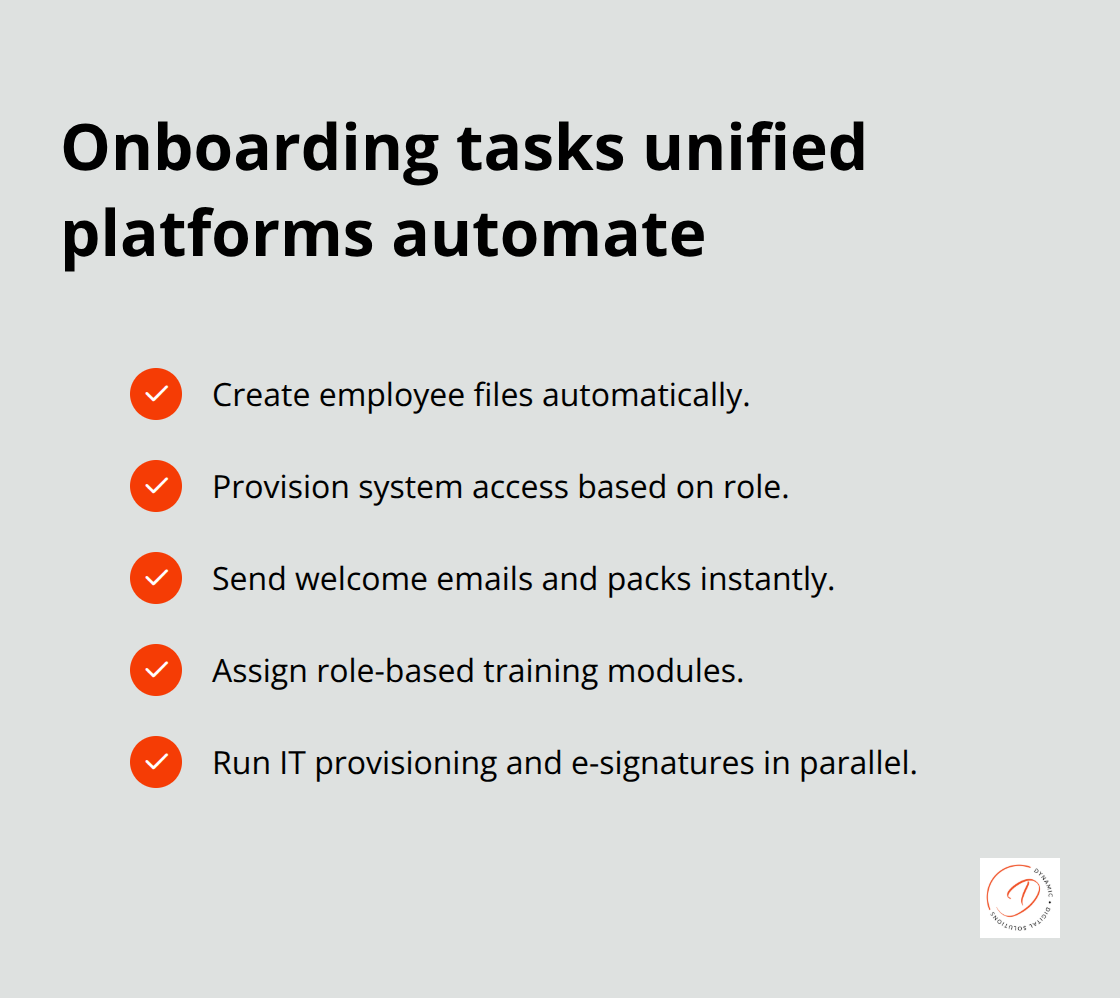 Five onboarding tasks automated by a unified HR platform - hr automation