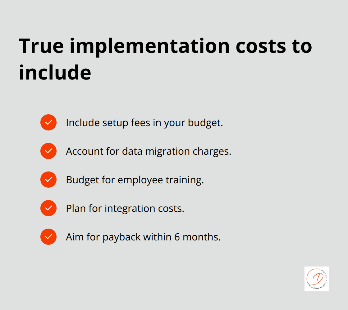 Checklist of cost factors and ROI target for scheduling software in Australia - job scheduling software for small business