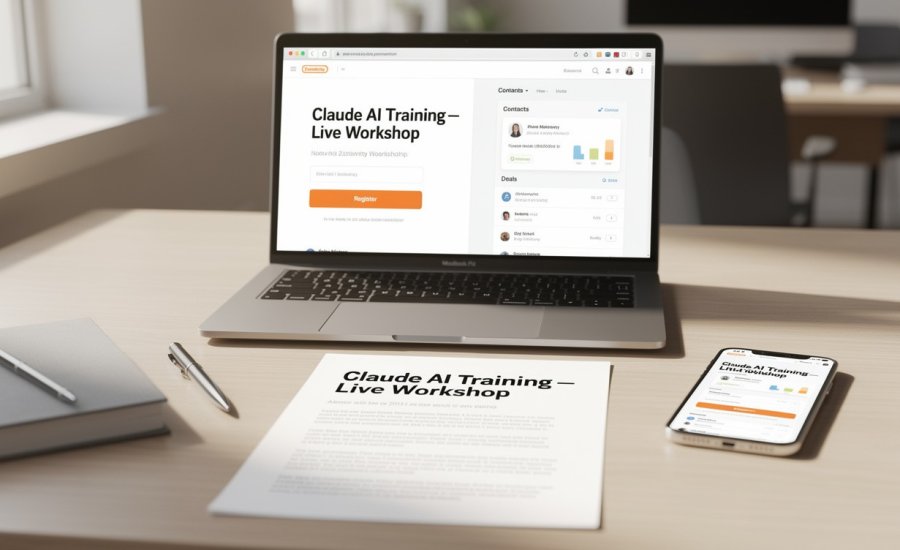 Zoho CRM + Claude AI Training (Event): Register on Eventbrite — Live Workshop